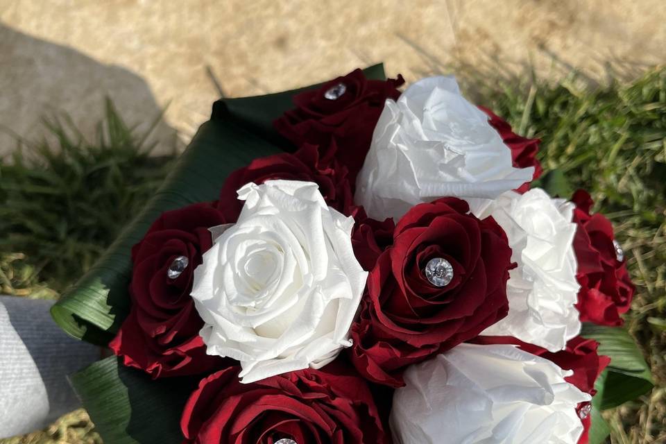 Buquê de rosas preservadas
