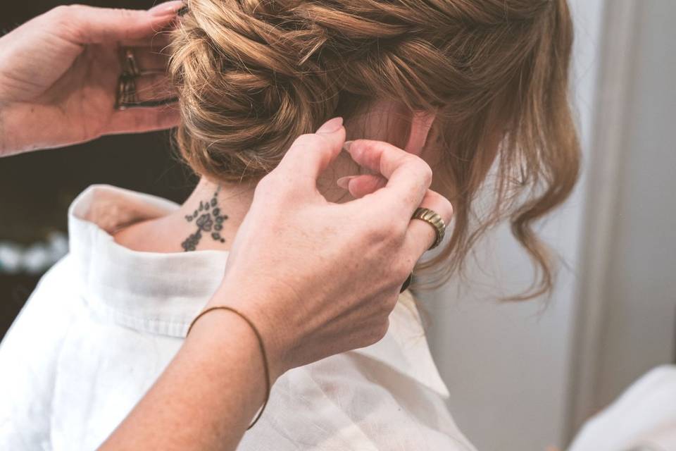Rosie bridal hairstyle