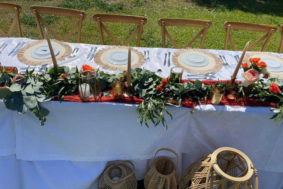 Mesa dos noivos