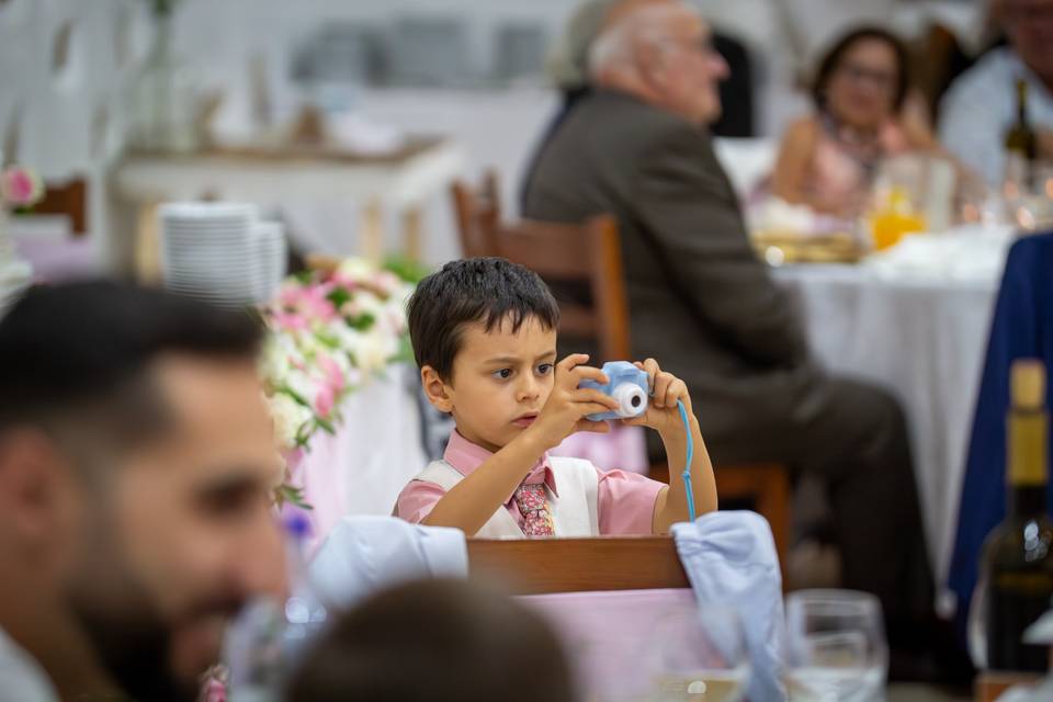 Criança captura momentos