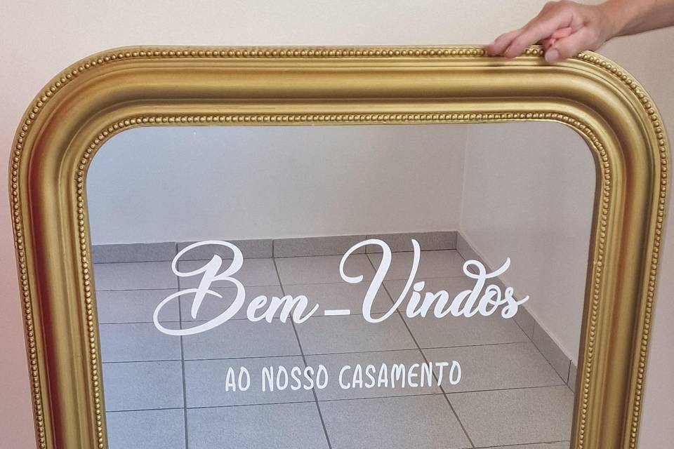 Espelho de boas vindas