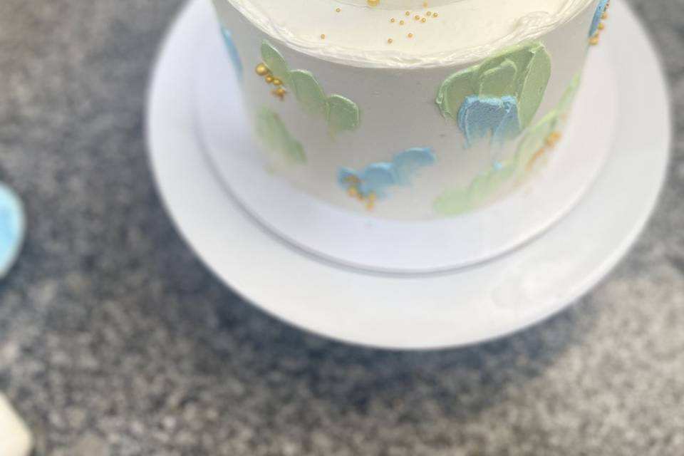 Bolo de andares em buttercream