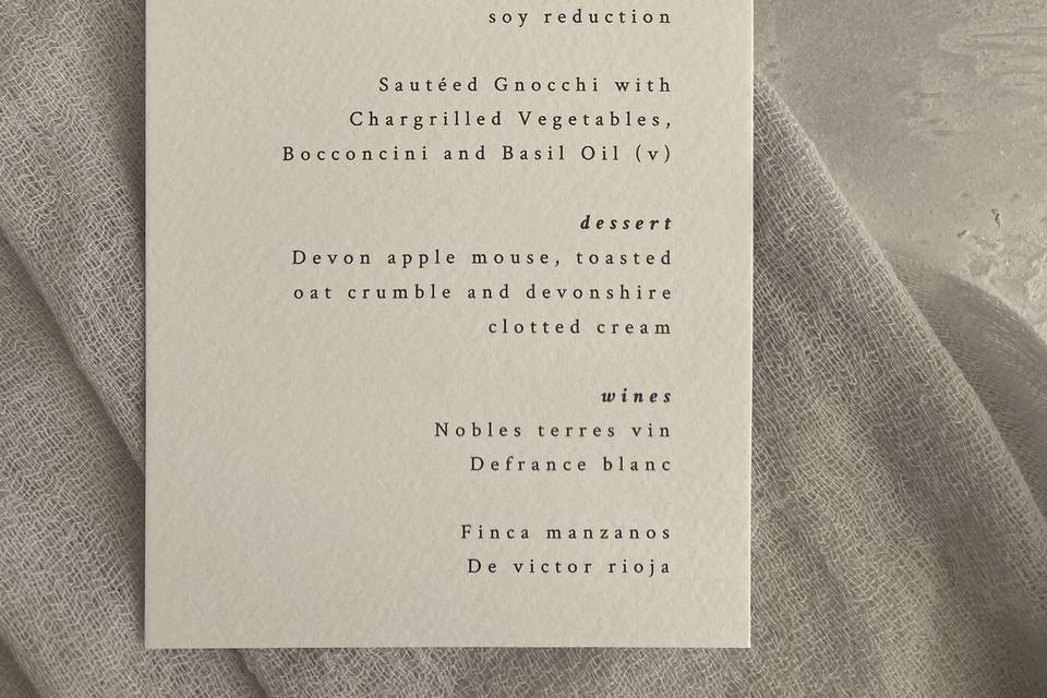 Ex. Menu