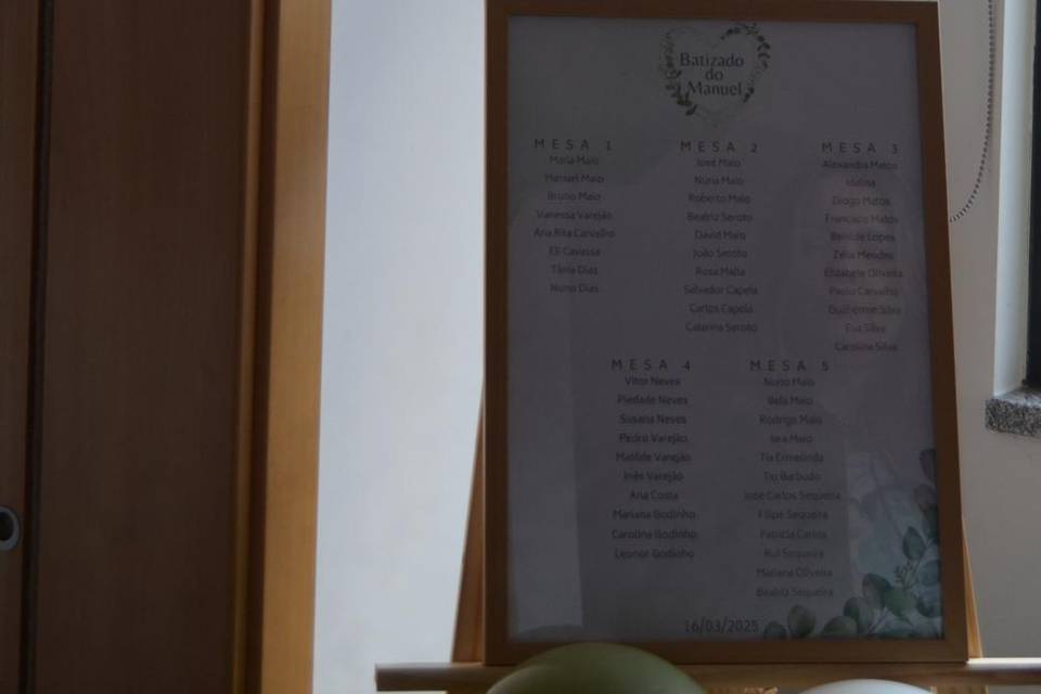 Seating plan