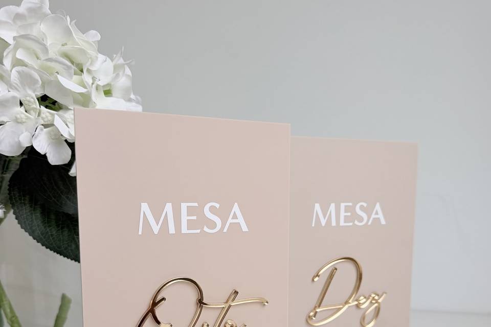 Números de mesa