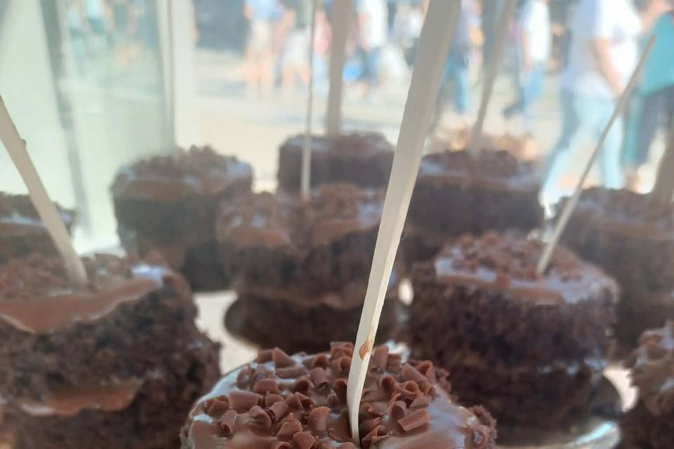 Mini bolo de chocolate