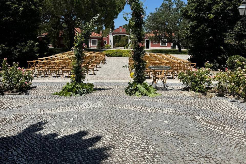 Vista cerimónia entrada