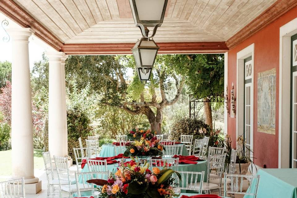 Decoração Jantar no Alpendre