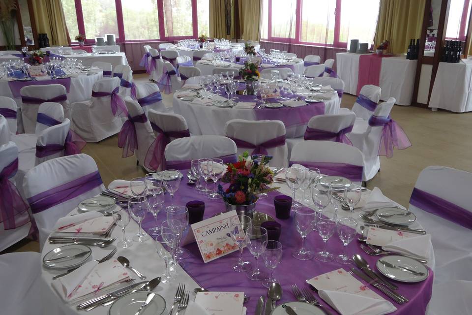 Sala decoração lilás