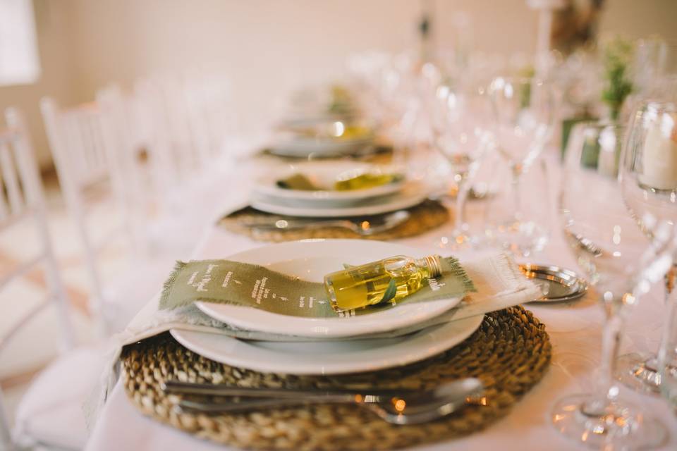 Mesa dos noivos e padrinhos