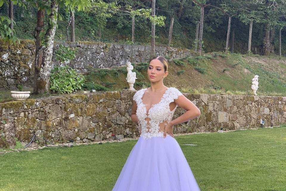 Vestido com renda