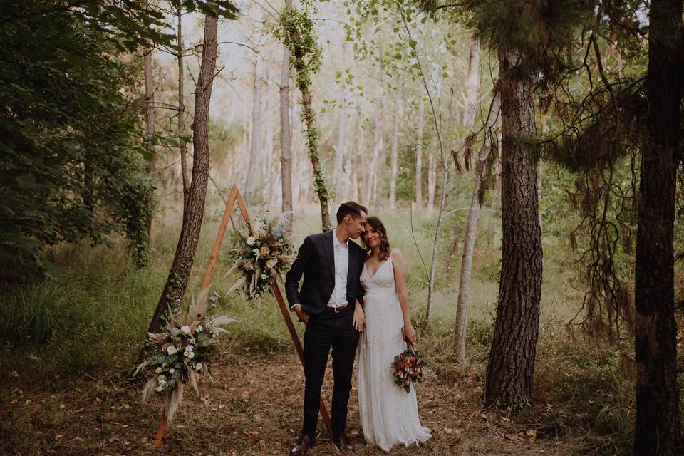 Um bosque de casamento!