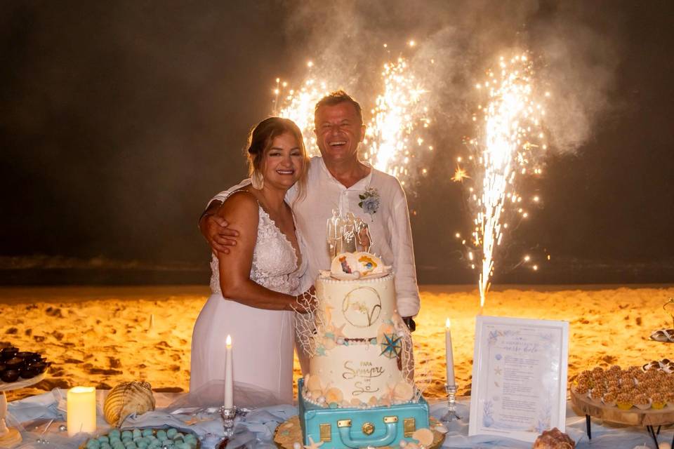 Sea Travel Wedding Cake
