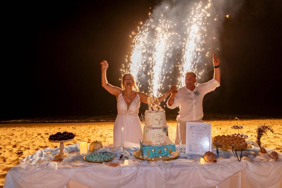 Sea Travel Wedding Cake