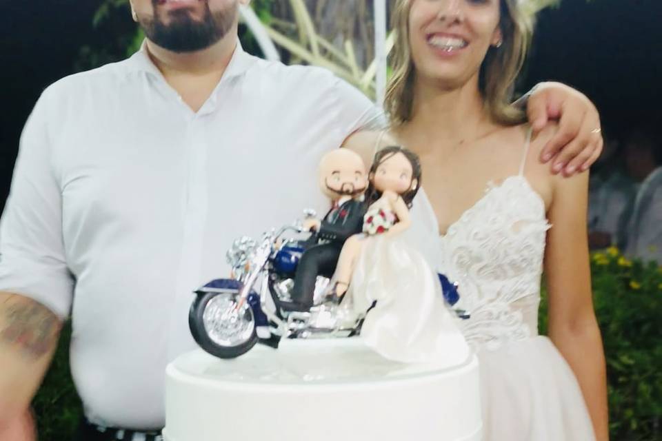 Motor lovers wedding cake
