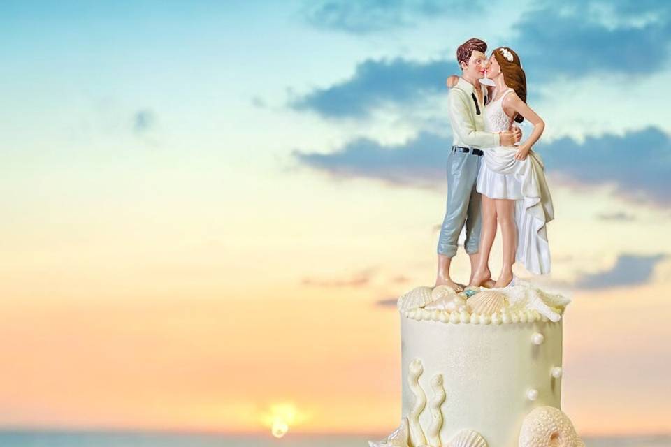 Sea Love Wedding Cake