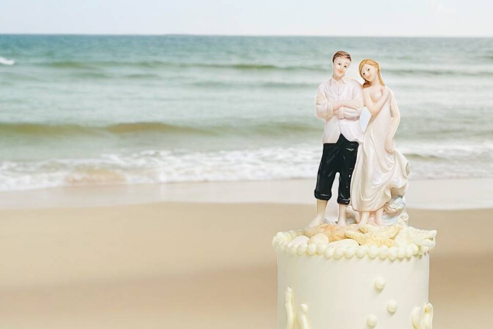 Beach Wedding Cake