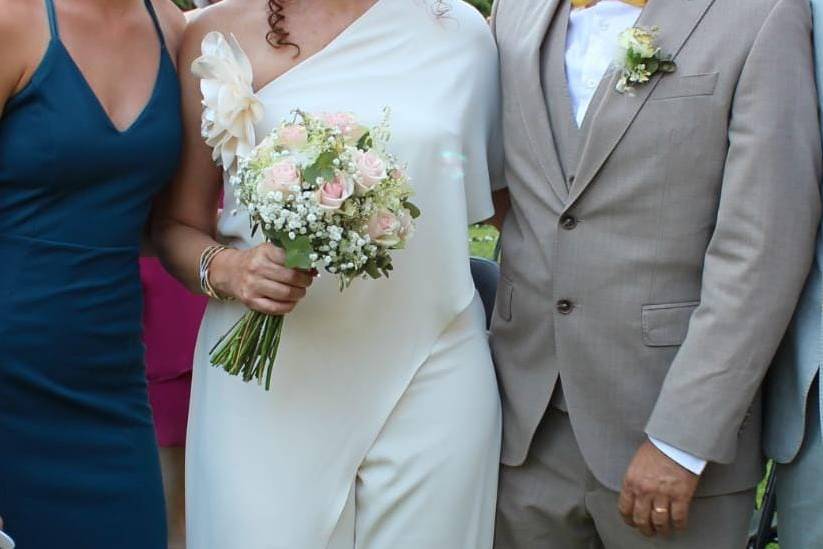 Bouquet, lapela e pulseira