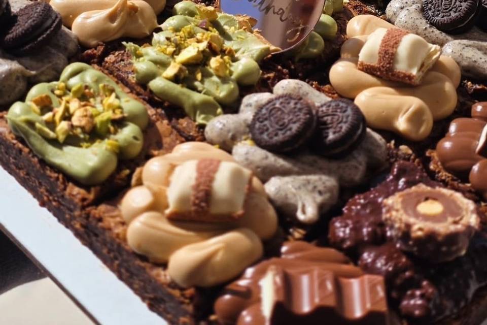 Brownie com cobertura