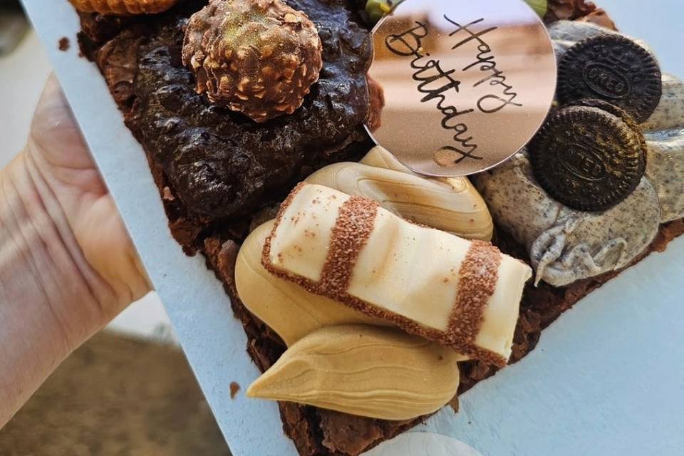 Brownie com cobertura