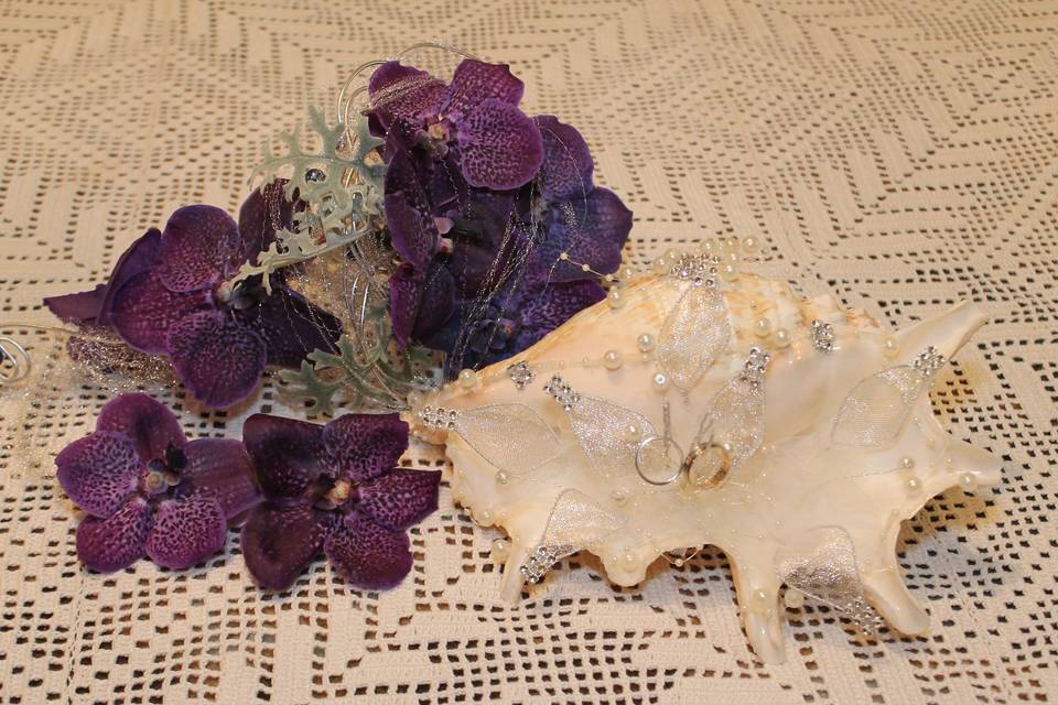 Bouquet de noiva com orquidea