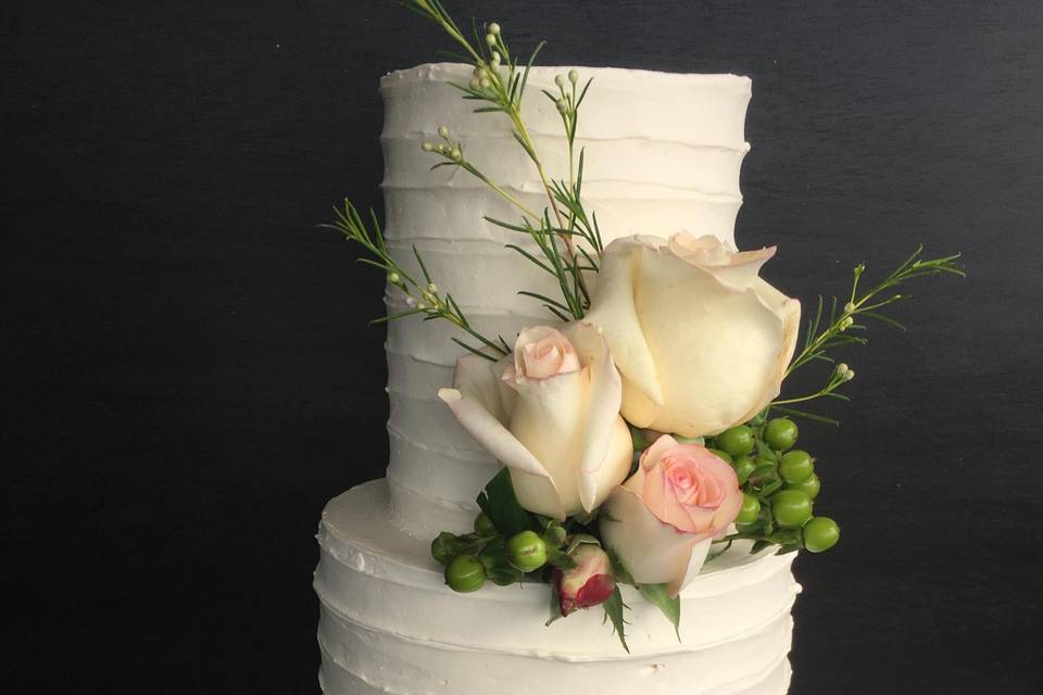 Buttercream flower  cake