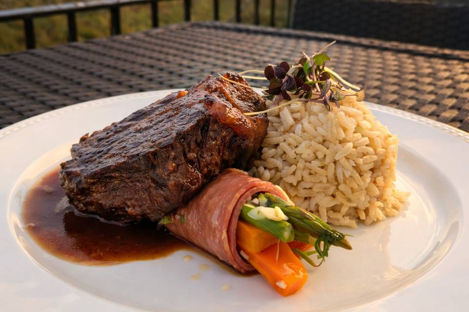 Vazia com trouxa de legumes