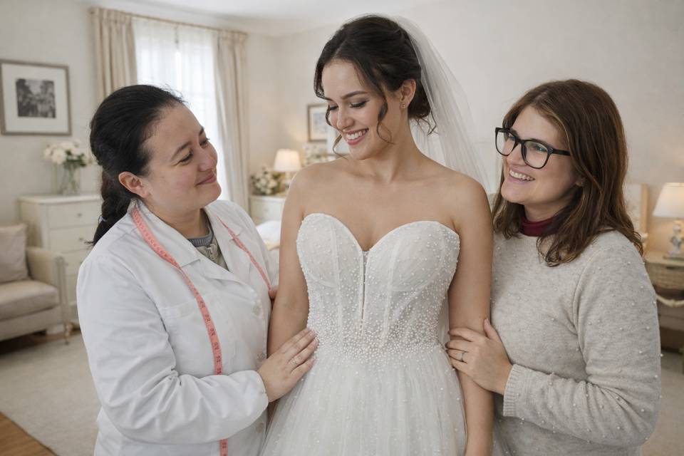 O vestido em boas mãos