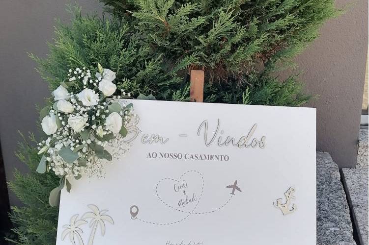 Placar de boas vindas