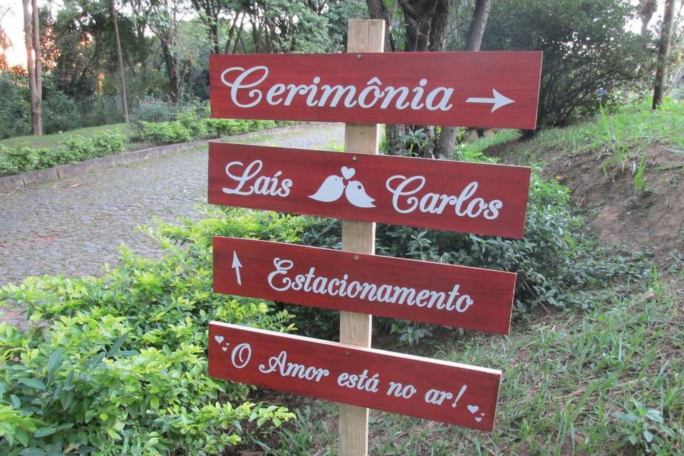 Placa de casamento