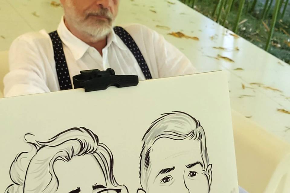 Caricatura para casamento