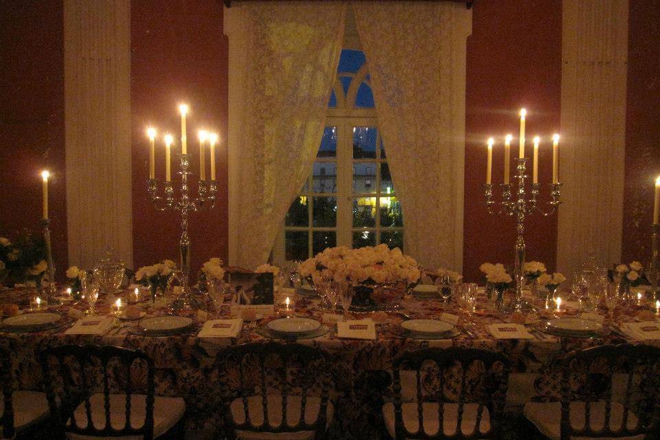 Sala de jantar candelabros