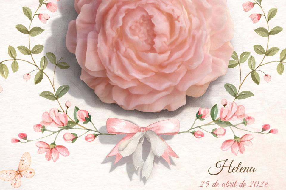 Flor de cera de soja