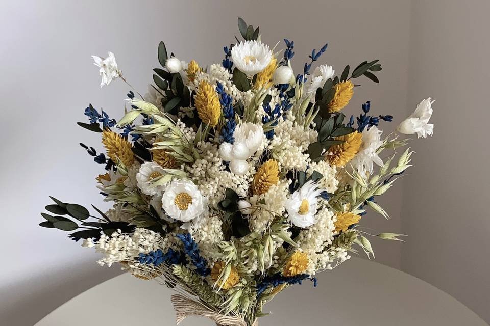 Ramo noiva flores preservadas