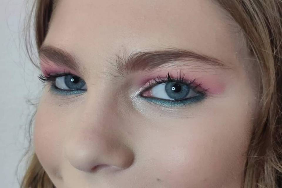 Smokey eye rosa