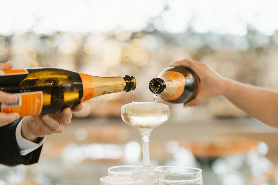 Champagne tower