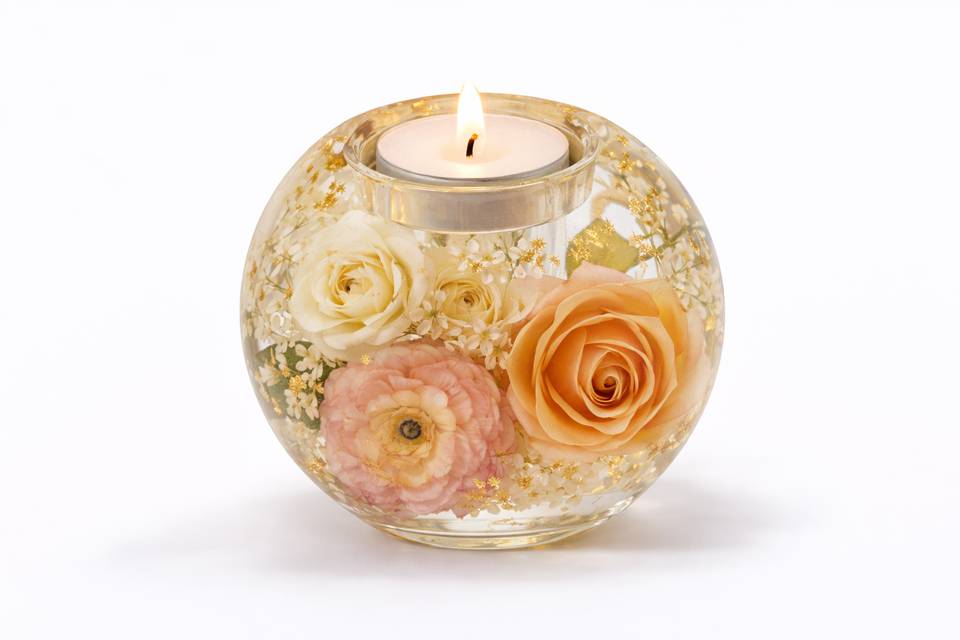 Porta-velas globo