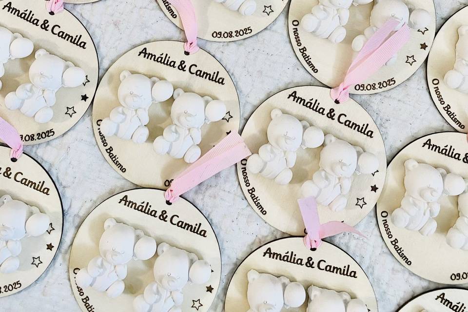 Lembranças em gesso perfumado