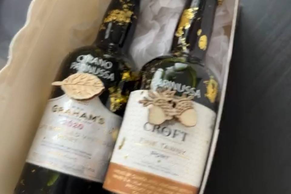 Mini garrafas com nome