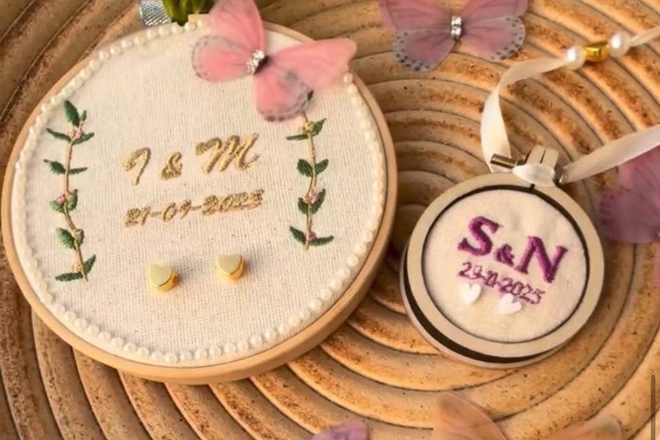 Mini bastidor bordado