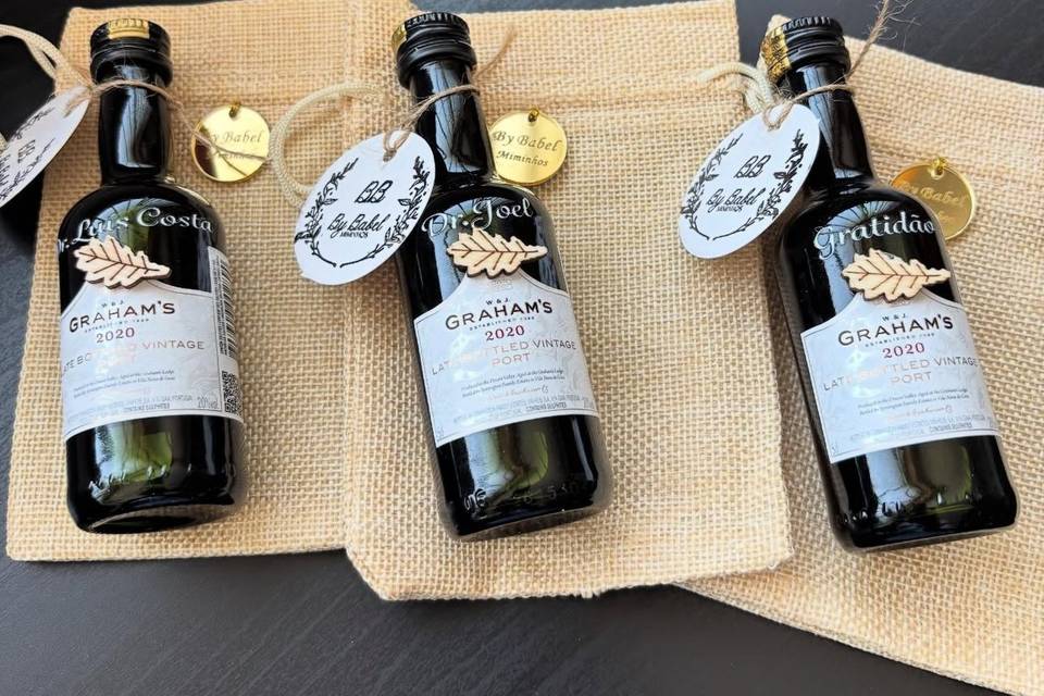 Garrafinhas com nome