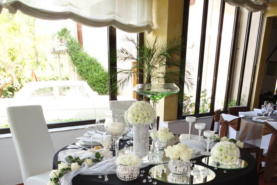 Exemplo mesa dos noivos