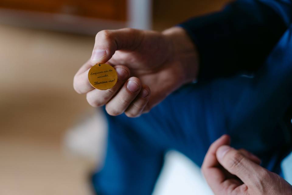 Medalha memorial noivo