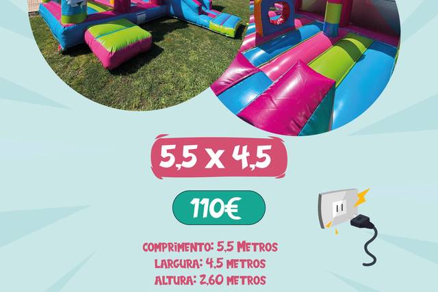 Insuflável 5,5 x 4,5 m