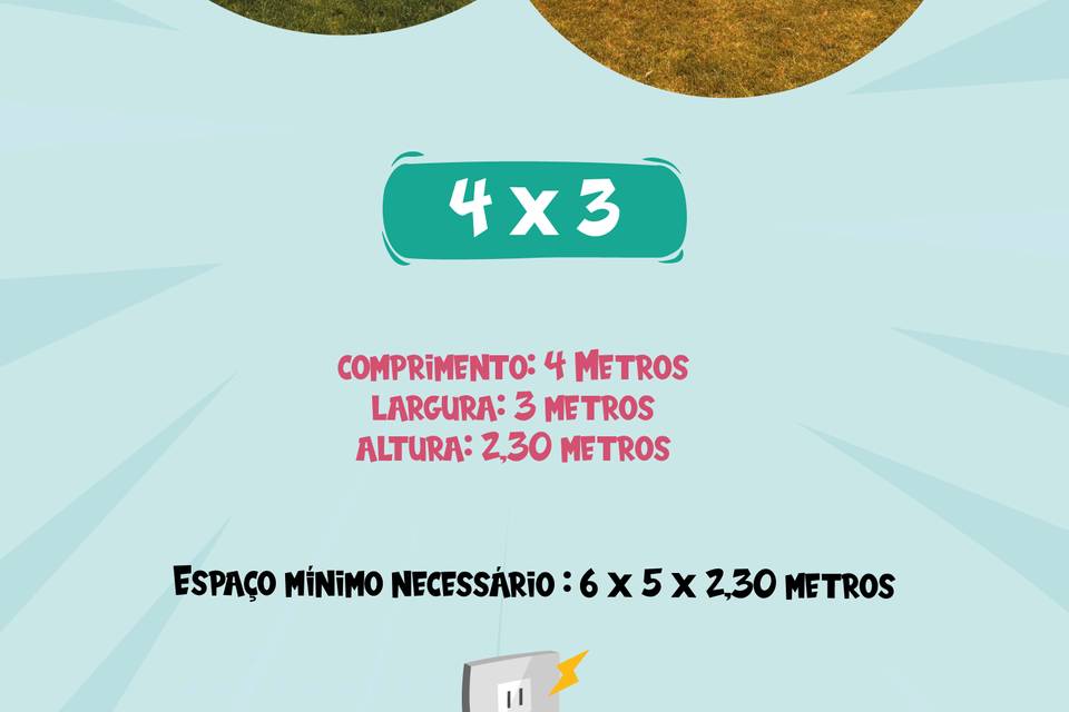 Insuflável 4 x 3