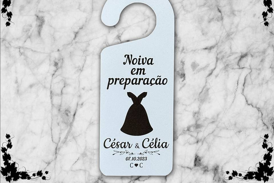 Aviso Porta Noiva Casamento