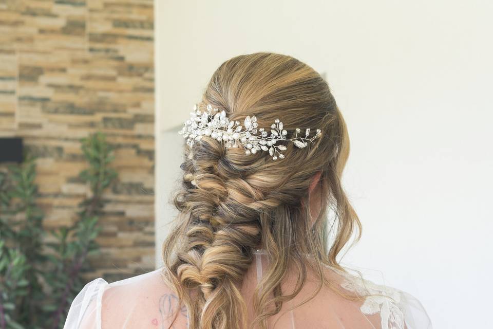 Penteado em cascata