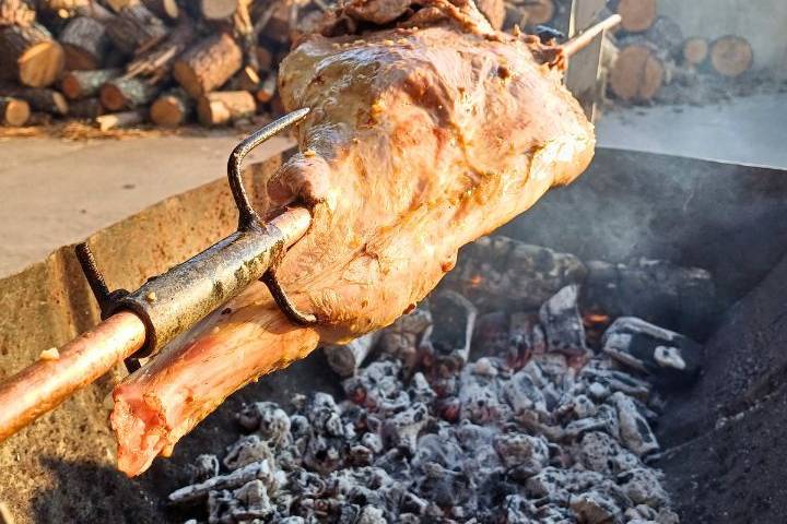 Pernil no espeto