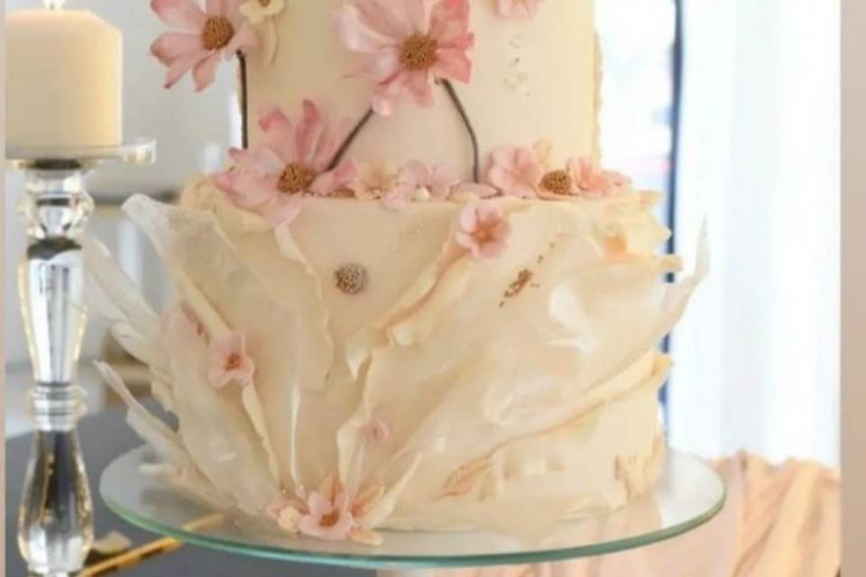 Bolo de casamento e batizado