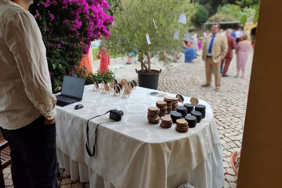 O nosso stand de casamento